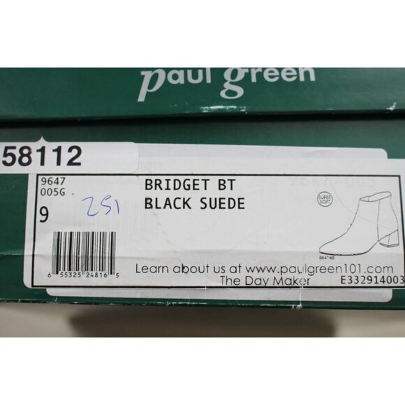 New in Box - Paul Green Beatle Boots - "Bridget" Bootie, Black, 9, Austria Made - Picture 6 of 9